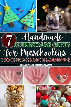 handmade christmas gifts for preschoolers to gift grandparents