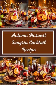 autumn harvest sangria cocktail recipe