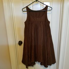 Beautiful Billy Reid Silk Babydoll Dress. Size Small. Gorgeous Chocolate Brown Material. Excellent Condition...Only Worn Once. Comes From A Smoke Free Home. Brown Sleeveless Cotton Dress, Lined Solid Dresses For Daywear, Brown Cotton Lined Dress, Solid Lined Dresses For Daywear, Solid Color Lined Dresses For Daywear, Lined Dress For Daywear, Brown A-line Daywear Dresses, Brown A-line Beach Dress, Brown Flowy Sleeveless Midi Dress