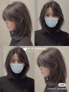 Hair Style Korea, Layered Haircuts For Medium Hair, Fesyen Rambut, Hair Inspiration Short, Hairstyles For Layered Hair, Growing Out Short Hair Styles, Long Wolfcut Haircut, Wolfcut Haircut, Long Wolfcut