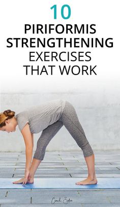 a woman doing yoga poses with the words 10 performis strengthing exercises that work