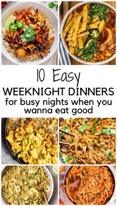 10 Easy Weeknight Dinners for When You Want Restaurant Quality Food But Don't Wanna Eat Out Busy Night Dinner, Simple Dinner Ideas, Simple Dinner Recipes, Quick Dinner Ideas, Night Dinner Recipes, Dinner For 2, Tv Dinner, Simple Dinner, Quick Easy Dinner