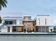 Villa-30 on Behance Double Storey House, Expect Nothing, Modern Architecture Design, Bungalow Design, Luxury Garden, Modern Villa, Modern Outdoor Furniture