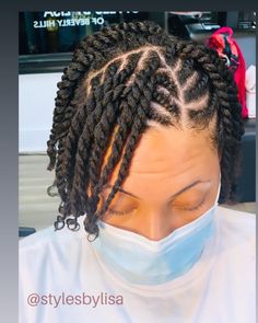 Styles By Lisa on Instagram: “Two strand twist w/flat twist styled on wet hair✨✨✨✨” Blow Dried Hair, 4b Curls, Two Strand Twist Hairstyles, Best Curly Hair Products, Twists Hairstyles, Flat Twist Hairstyles, Natural Hair Woman, Hair Twists