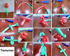 step by step instructions on how to make an inflatable balloon flower