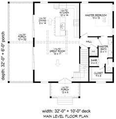 the floor plan for a two story house with 2 bedroom and an attached garage area