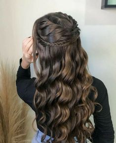 #chocolate copper hair #back to school hairstyles #sunny hair #sunny hair extensions #hair fashion #hairbeauty #brownhairstyle 2024 Prom, Hoco Hairstyles, Quince Hairstyles, Long Hair Wedding Styles, Prom Hairstyles For Long Hair, Prom Hairstyles, Easy Hairstyles For Long Hair