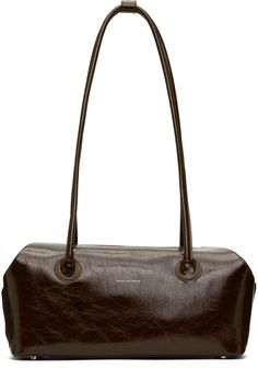 Brown Boat Tote by Marge Sherwood on Sale Brown Double Handle Satchel With Snap Closure, Marge Sherwood, Boat Tote, Interior Logo, Autumn 2024, Chic Bags, Closet Ideas, Brown Bags, Work Bags