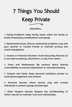 the seven things you should know about private property