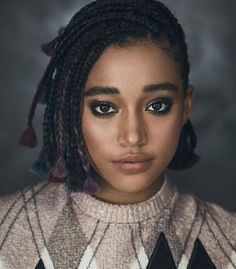 Amandla Stenberg Portrait, Amanda Stenberg Braids, Amanda Stenberg, Amandla Stenberg, Party Make-up, Rick Y Morty, Dull Hair, Good Hair