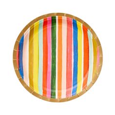 FELIZ PARTY PLATES: SMALL Rifle Paper Co. Plates Bonjour Fete - Party Supplies Crepe Paper Streamers, Rainbow Theme Party, Striped Tablecloths, Fun Party Themes, Paper Streamers, Modern Party, Floral Party, Welcome To The Party, Party Napkins