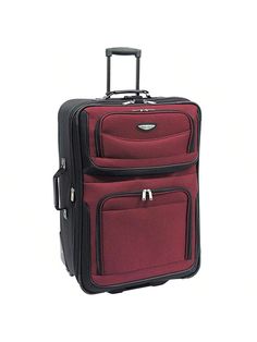 Introducing our 29" Rolling Suitcase - the perfect combination of reliability, style, and functionality for your travel needs. Crafted from durable 1200D 2-tone polyester with PVC backing, this luxurious two-tone luggage is built to last and withstand the rigors of travel.
Designed with convenience in mind, our suitcase features an interior retractable handle with a convenient push-button mechanism, allowing for easy maneuverability. The inline skate wheels, equipped with corner protectors, ensu Classic Rectangular Nylon Luggage, Classic Nylon Luggage With Sleeve, Skate Wheels, Inline Skate, Frequent Traveler, Corner Protectors, Free Travel, Suitcases, Travel Gear