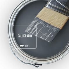 a paint can with a brush in it and the words velvet rope on top of it