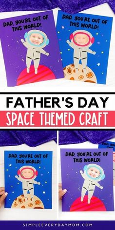 father's day space themed craft for kids