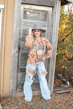 Fall Cowgirl Outfits, Plus Size Western Fashion, Western Casual Outfits, Western Boutique Clothing, Western Grunge Style, Western Clothes For Women, Western Outfits Women Winter, Plus Size Western Wear, Boho Western Outfits