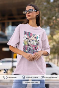 Ramen Shop Anime Printed Oversized T-shirt for women Food Japanese, Ramen Shop, Retro Anime, Anime T Shirt, Japanese Culture, Workout Tee, Oversized Tshirt