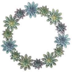 Succulent Wreath Metal Wall Decor Decor 12045445 Outdoor Rug Porch, Pellet Grill Accessories, Outdoor Beverage Center, Outdoor Sectional Furniture, Unique Wreath, Ceramic Grill, Wreath Wall Decor, Wood Fuel, Fire Pit Accessories