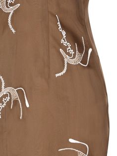 100% Silk Fitted Sleeveless Embroidered Dress, Elegant Summer Embroidered Dress With Tonal Embroidery, Spring Sleeveless Embroidered Dress, Spring Sleeveless Dress With Intricate Embroidery, Sleeveless Embroidered Dress For Spring, Fitted Sleeveless Dress With Embroidered Neckline, Summer Silk Dress With Intricate Embroidery, Sleeveless Embroidered Silk Dress, Intricate Embroidered Silk Dress For Summer