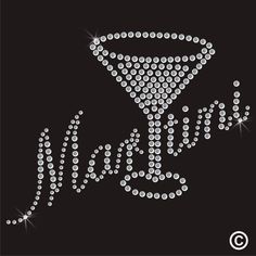 an image of a diamond martini sign