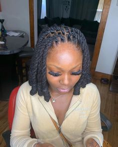 Loc Versatility, Loc Knots Styles, Barrel Twist Locs Women, Short Locs Hairstyles For Women, Dreadlocks Styles, Soft Locs