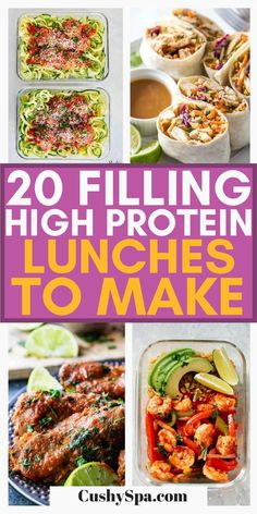 20 filling high protein lunches to make