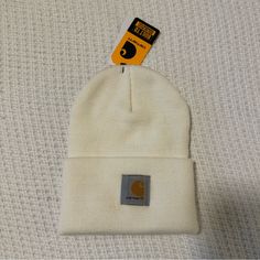 New With Tags Perfect For The Cold Weather Bundle & Save Carhartt Women, Cuffed Beanie, Knit Cuff, Cold Weather, Bundles, Cuff, Women Accessories, Cream, Tags