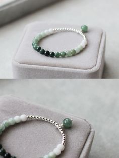 Making Bracelets With Beads, Handmade Gemstone Jewelry, Bracelet Diy, Handmade Beaded Jewelry, Gemstone Jewelry Handmade, Bracelets Handmade Beaded, Jade Beads, Green Jade, Bracelet Handmade