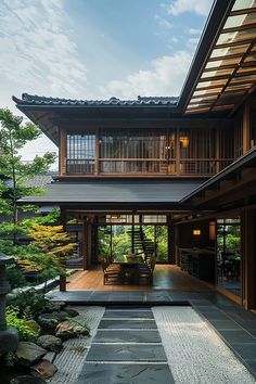 Modern Japanese House: Minimalist and Harmonious - Quiet Minimal Japanese Inspired Architecture Home, Japan House Aesthetic, Summer House Plans, Japanese Modern House Exterior, Japanese Home Modern, Minimal Japanese House, Luxury Japanese House, Japanese Inspired House, Japanese House Aesthetic