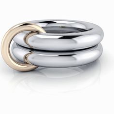 The Link Stacker No. 2 boasts connected bands and chunky rings for a trendy touch.... Trendy Ring, Dream Engagement, Dream Engagement Rings, Chunky Rings, Loose Stones, Ring Sizer