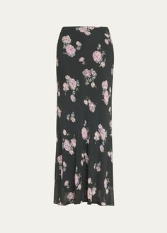 Ganni Floral Crepe Maxi Skirt - Bergdorf Goodman Floral Print Flared Evening Skirt, Evening Flared Skirt With Floral Print, Evening Floral Print Flared Skirt, Elegant Floral Print Evening Skirt, Elegant Evening Skirt With Floral Print, Elegant Evening Floral Print Skirt, Floral Print Flowy Evening Skirt, Evening Floral Print Flowy Skirt, Evening Flowy Floral Print Skirt