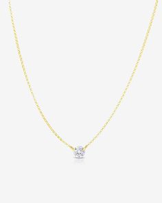 Half Carat Floating Diamond Necklace – Ring Concierge Fine Jewlery, Floating Diamond Necklace, Ring Concierge, Necklace Length Guide, Bracelet Size Chart, Diamond Huggies, Diamond Tennis Necklace, Floating Necklace, Custom Engagement Rings