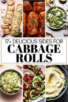 Wondering what to serve with cabbage rolls? I’ve got you covered with this handy guide. These 17+ EASY sides will pair perfectly. Homemade Garlic Bread Recipe, Potato Latke Recipe, Arugula Salad Recipes, Easy Mashed Potatoes, Cabbage Roll Soup, Potato Latkes, Apple Slaw, Quick Pickled Cucumbers, Tomato Bisque