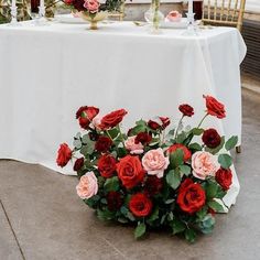 2 Large Ceremony Urns (8-9'' Vase Diameter) OR 2 Large Foam Cages for Wedding Arch or Pergola Red Roses Aisle Decor, Wedding Compote Centerpiece, Light Red Wedding Theme, Red Flower Arrangements Table, Burgundy And Blush Centerpieces, Red Centerpieces Wedding, Red Rose Wedding Decor, Rose Table Decorations, Pink Centerpieces Wedding