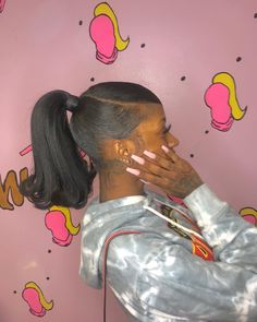 Hair Ponytail Styles, Hair Laid, Sleek Ponytail, Ponytail Styles, Baddie Hairstyles, Hair Photo