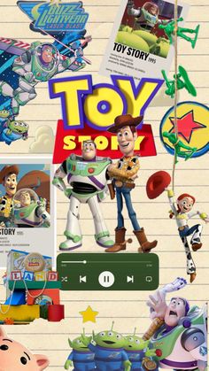 an image of toy story on the app store's playlist page, with various characters