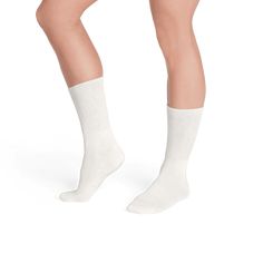 If you want a sock that feels less tight around your calves, this is the one. Inspired by open-knit socks often found in Japan, this sock features an airy construction that allows for major stretch in the leg. The scrunched down look is highly encouraged, but these will feel just as easy and relaxed when worn straight, too. Calf Socks, Open Knit, Knit Socks, Knitting Socks, The One, Tights, Socks, Japan