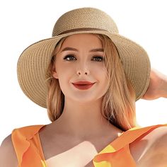 PRICES MAY VARY. 【Tightly Paper Straw Woven 】Wide Brim Hat: Head Measurements: 22.83 - 23.62 inches, brim Measurements: 3.54 inches, depth Measurements: 3.94 inches. Tightly woven with high quality paper straw make it lightweight and breathable. 【Enhanced Sun Protection】Wide Brim design can protect you from sunlight effectively which keep you cool when traveling outdoor. It possibly can prevent age spots with blocking the sunlight on the face and neck. 【Adjustable Band】 An adjustment chin band can help you adjust hat with your own size prefectly. Even on windy days, it can hold hats in place on your head which protecting from losing. Features with an inner sweatband to help wick moisture away and keep you cool. 【 Foldable & Packable 】Sun hat can be foldable and packable, so you can easily Solid Sun Hat For Beach Season, Lightweight Outdoor Sun Hat, Lightweight Sun Hat With Curved Brim, Hats With Uv Protection For Beach Season, Packable Sun Hat For Warm Weather, Flat Brim Panama Hat With Upf 50+, Panama Hat With Upf 50+ And Flat Brim, Summer Hat With Uv Protection, Upf 50+ Straw Bucket Hat