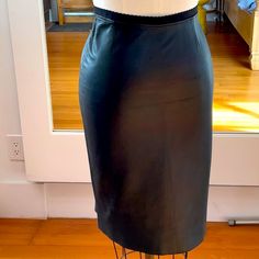 Jill Stuart Butter Soft Black Leather Pencil Skirt Sz6. Omg. The Most Body Hugging, Pliable, Yummy Leather, With Soft Elastic Waist. Grabs Curves, Moves Like Magic. Ooooh La La. The Best Basic Ever. Sleek Black Faux Leather Pencil Skirt, Leather Knee-length Lined Pencil Skirt, Knee-length Leather Pencil Skirt, Black Faux Leather Knee-length Pencil Skirt, Black Leather Pencil Skirt, Jill Stuart, Leather Pencil Skirt, Soft Black, Elastic Waist