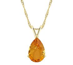 Bring a beautiful burst of color to your ensemble with this vibrant citrine gem pendant nestled in a basket setting on an 18" Singapore chain. From Steven Vardi. Gem Pendant, Burst Of Color, Basket Setting, Faceted Gems, Citrine Pendant, Crystal Healing Stones, Rare Gems, Exclusive Jewelry, Gem Stones