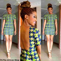 Robes Glamour, Printed Short Dresses, African Print Dress, Ankara Dress