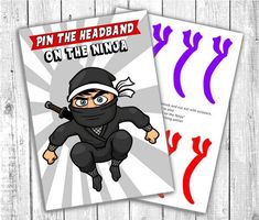 Elevate your ninja-themed celebration with our Pin the Headband on the Ninja Game! This interactive and fun party game is perfect for ninja birthday parties, ninja warrior events, karate classes, and any martial arts-themed gathering. Key Features: Engaging Game Design: This game features a ninja character and multiple headbands for players to pin, adding a fun and challenging activity to your party. Printable Format: Available as an instant digital download, you can easily print the game compon Ninja Character, Ninja Games, Karate Classes, Ninja Birthday Parties, Ninja Birthday, Ninja Party, Fun Party Games, Ninja Warrior, Game Printable