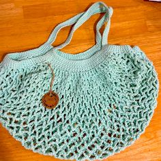 Sea Foam Green Netted Handbag From Argentina Net Bag, Seafoam Green, Sea Foam, Mini Bag, Bag Lady, Handbags, Green, Crochet, Women Shopping