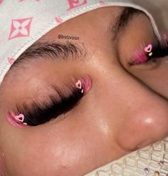 lash extensions 
heart
decals 
pink lashes 
pink Lash Extensions Styles With Glitter, Lash Extensions With Color And Glitter, Pink And Black Lashes, Pink Lashes Extensions, Lash Extensions With Glitter, Valentines Lash Extensions, Lash Extensions With Pink, Lash Extensions Glitter, Colored Lashes Extensions