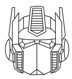 an image of the head of a transformer from the movie bumblebee coloring page