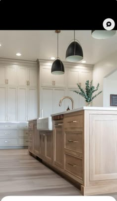 the kitchen is clean and ready for us to use in its new owner's home