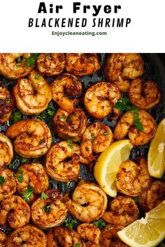 Blackened Shrimp Grilled Shrimp In Air Fryer, Grilled Shrimp Air Fryer, Best Air Fryer Shrimp, Air Fryer Steak And Shrimp, Air Fryer Cooked Shrimp, Air Fryer Shrimp And Vegetables, Seafood Air Fryer Recipes, Summer Dinner Ideas Air Fryer, Air Fryer Shrimp Bowl