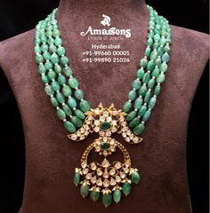 Amarsons Jewellery, Blouse Works, Gold Necklace Indian Bridal Jewelry, Jewelry Set Design, Beaded Necklace Designs, Antique Jewelry Indian, Gold Pendant Jewelry