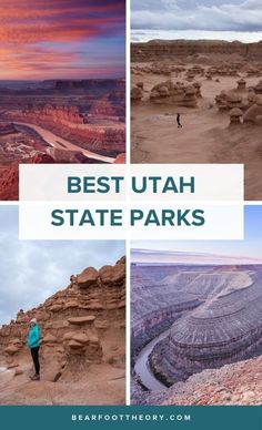 the best utah state parks with text overlay