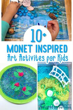 the top ten art activities for kids to do with money and other things that are on display