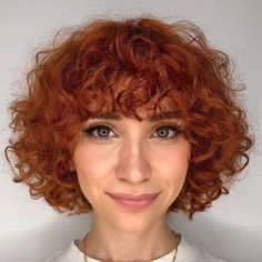 Red Curly Short Hair, Best Crochet Hair, Short Curly Crochet Hair, Hairstyles For Short Curly Hair, Loose Curly Hair, Short Bobs With Bangs, Curly Pixie Hairstyles, Short Curly Pixie, Brown Curly Hair